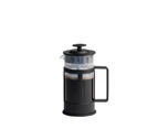 Euroline 350ml Tea & Coffee Glass Plunger French Press Latte Maker/Brewer Black
