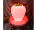 Touch Sensor Strawberry Children’s LED Night Lamp - Red
