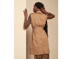 Trench Dress Afternoon Latte Beige