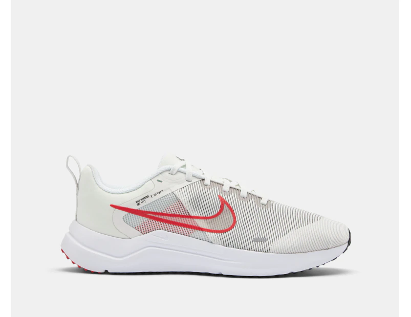 Nike Men's Downshifter 12 Running Shoes - Platinum Tint/Black/White/Light Crimson