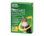 Nexgard Spectra  Spot-on For Cats 2.5 - 7.5 KG 6 Pack