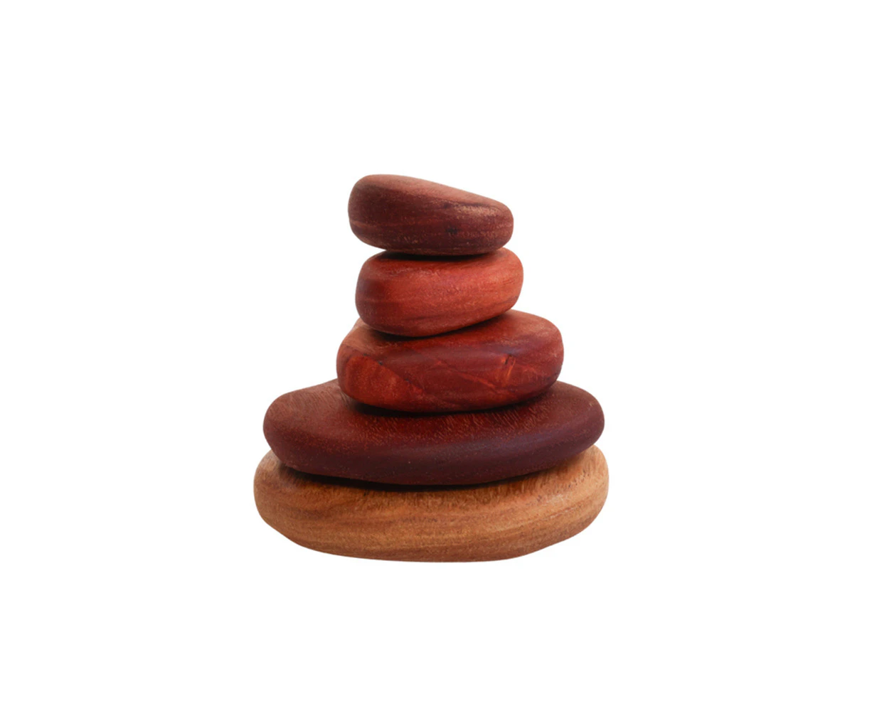 5pc In-wood Stacking Stones Kids/Children Fun Play Focus & Balance Toys 3y+