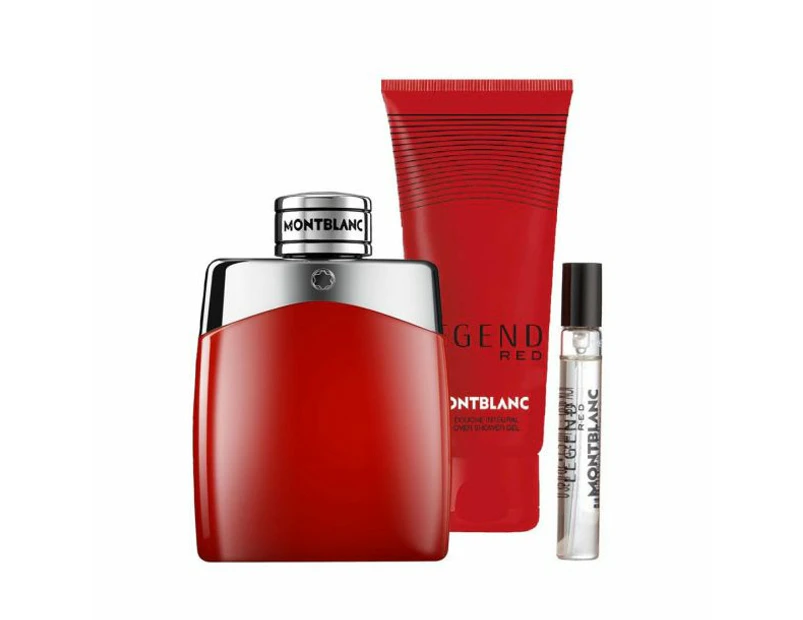 Legend Red 3 Piece100ml Eau de Parfum by Montblanc for Men (Bottle)