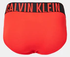 Calvin Klein Men's Intense Power Cotton Hip Briefs 3-Pack - Ocean/Sky High/Red