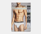 Calvin Klein Men's Cotton Stretch Hip Briefs 3-Pack - Thyme/Grey/Black