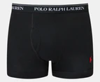 Polo Ralph Lauren Men's Classic Fit Trunks 3-Pack - Black/Red/Multi