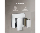 Dutxa Chrome Single Square Shower Mixer Tap Brass Bath Tap Faucet Wall Mounted