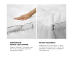 Bedra Queen Mattress Topper Microfibre Pillowtop Protector Underlay Pad