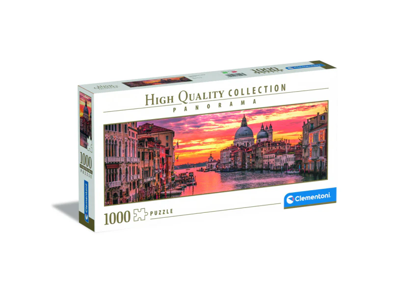 1000pc Clementoni Panorama The Gand Canal Venice Detailed Jigsaw Puzzle Pieces