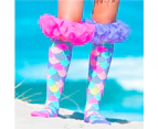 Madmia Mermaids Frills Long Knee High Socks Pair Unisex - Mermaids