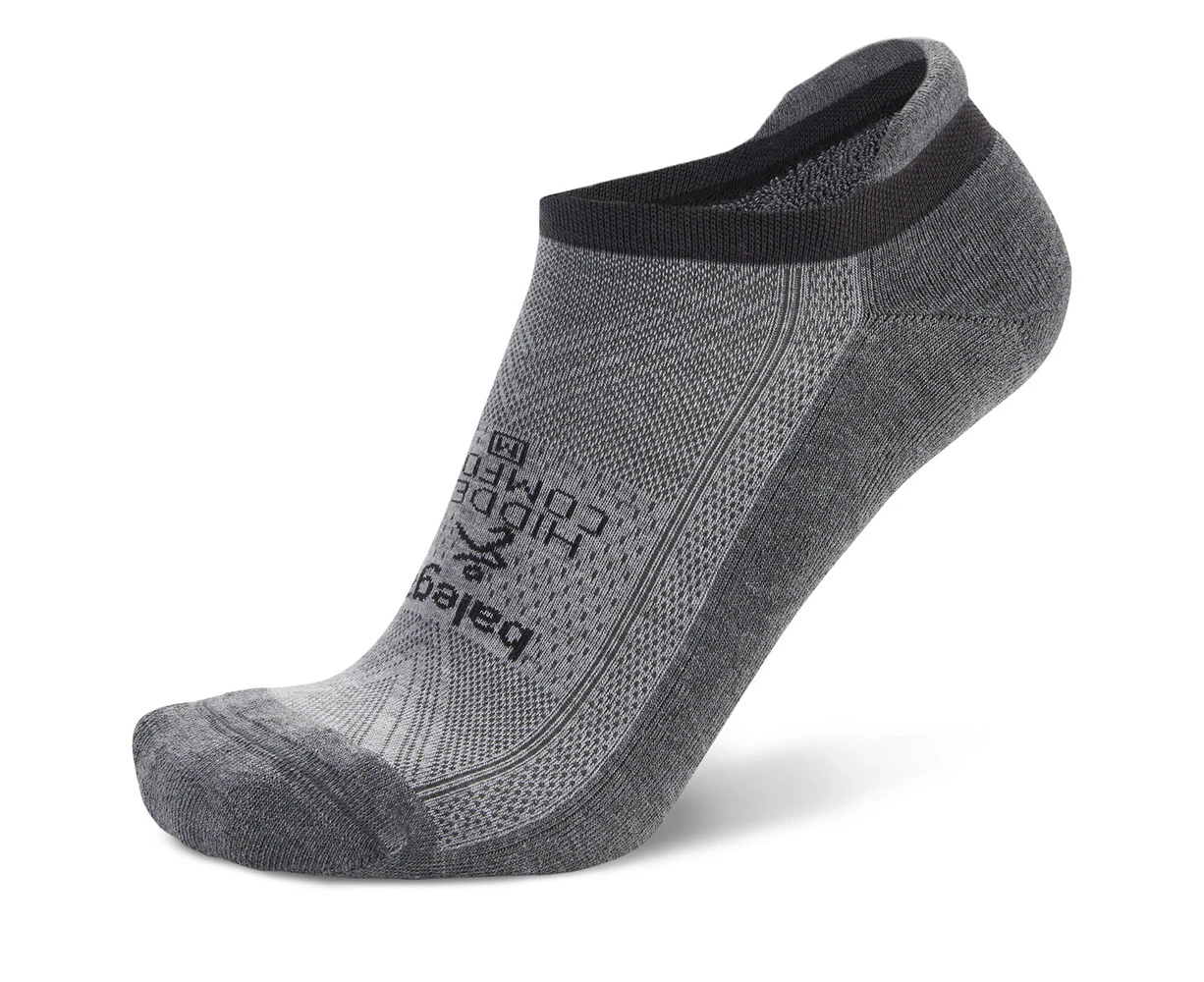 Balega Women/Men/Unisex Hidden Comfort Running Socks Grey Carbon - Grey