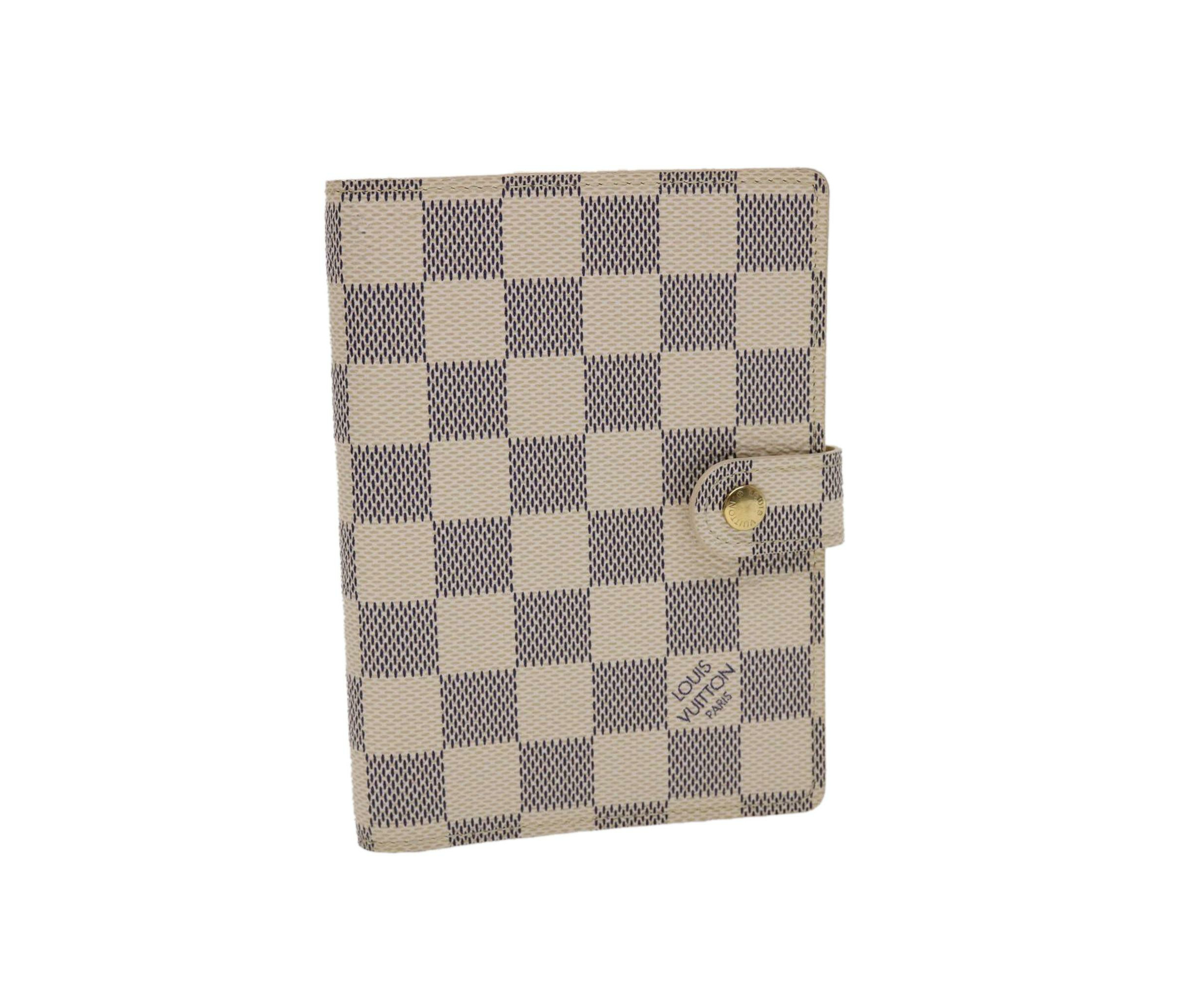 Louis Vuitton Agenda PM Damier Azur Planner Cover White