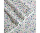 Laura Ashley Emogene Flannel Fleece Sheet/Pillowcase Bedding Set Heather - Heather