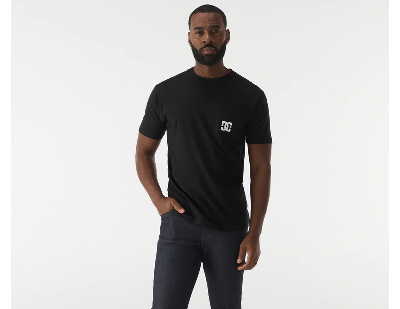 DC Men's Star Pocket Tee / T-Shirt / Tshirt - Black