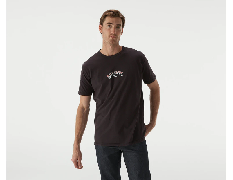 Billabong Men's Core Arch Tee / T-Shirt / Tshirt - Washed Black