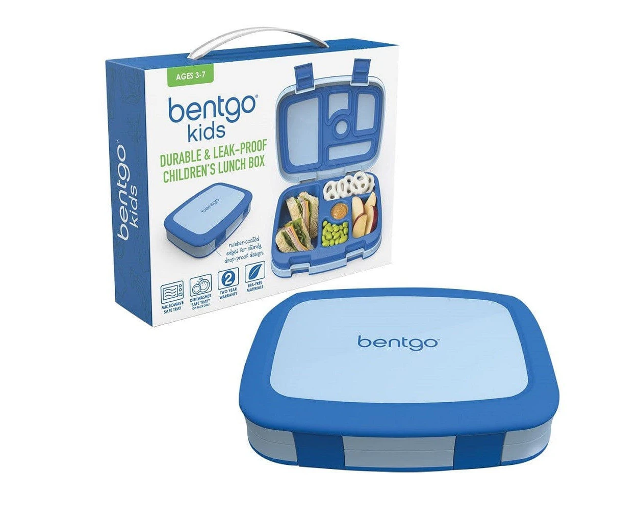 Bentgo Kid's Leak Proof Bento Lunch Box - Blue