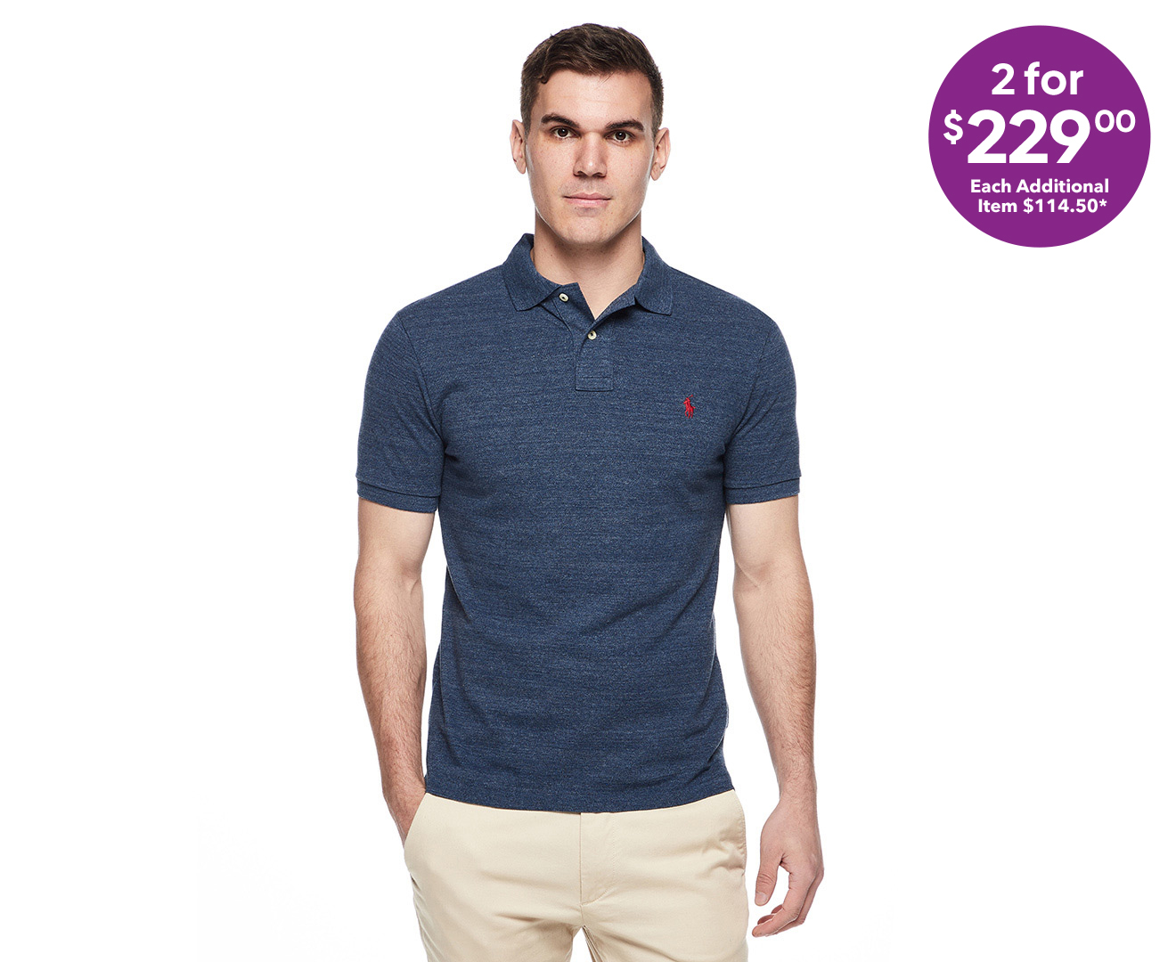 Polo Ralph Lauren Basic Mesh Knit Custom Slim-Fit Polo Shirt - Classic ...