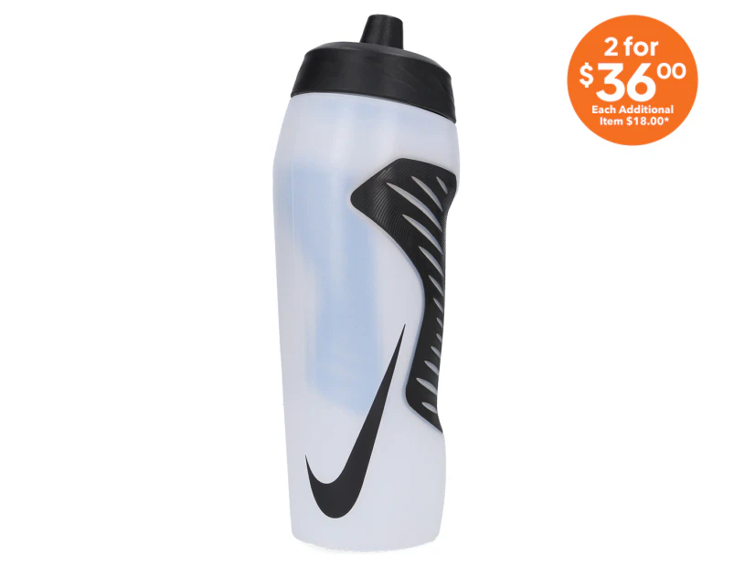 Nike 710mL Hyperfuel Squeeze Drink Bottle - Clear/Black
