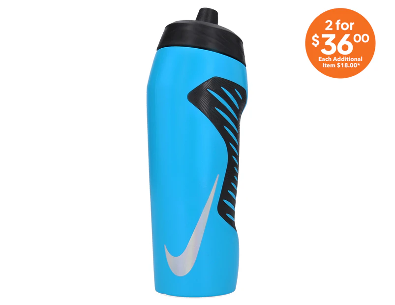 Nike 710mL Hyperfuel Squeeze Drink Bottle - Blue/Black