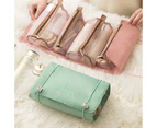 4-in-2 Detachable nylon cosmetic bags Travelling Hanging Toiletries-Green