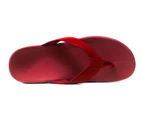 AXIGN Premium Orthotic Arch Support Flip Flops Sandal Thongs Archline - Red