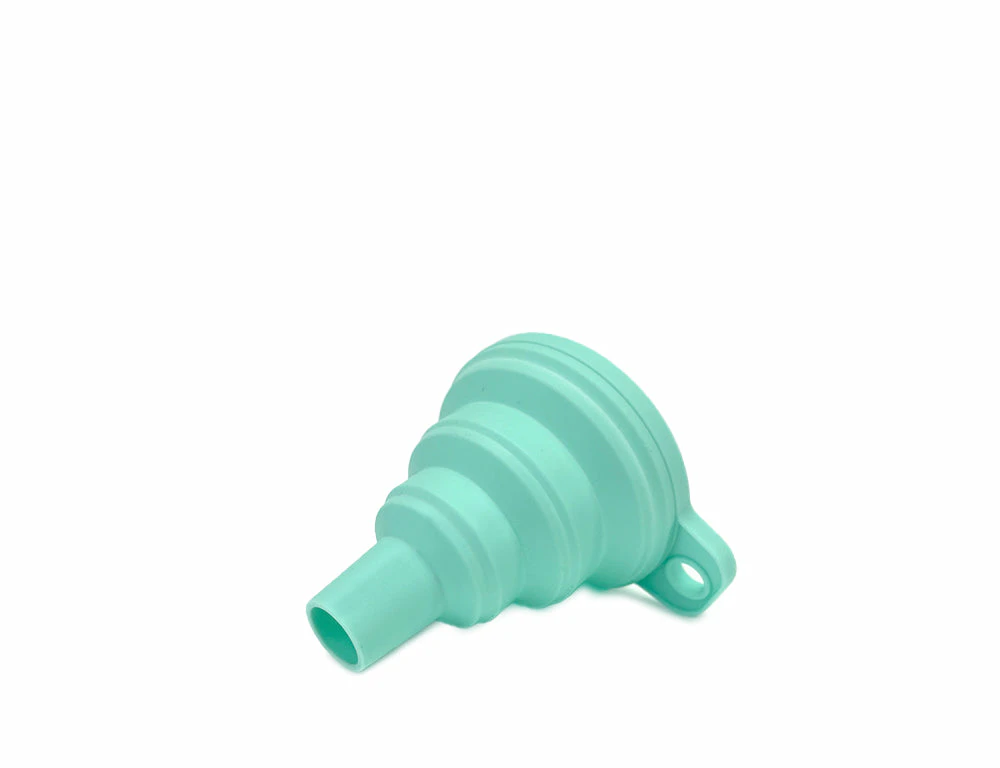 Collapsible Silicone Funnel for Baby Food Pouches - MINT