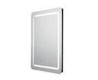 LED Bathroom Mirror Touch Switch Senser Aluminium Frame Mirror Makeup Defog Wall Mounted 650x800x40mm