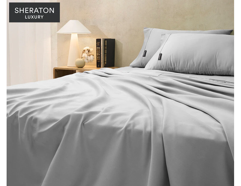 Sheraton Luxury 1000TC Maison Cotton Rich Sheet Set - Dove Grey