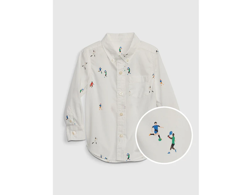 Toddler Poplin Button-Down Shirt