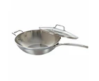 Baccarat iconiX Stainless Steel Wok with Lid & Helper Handle 32cm