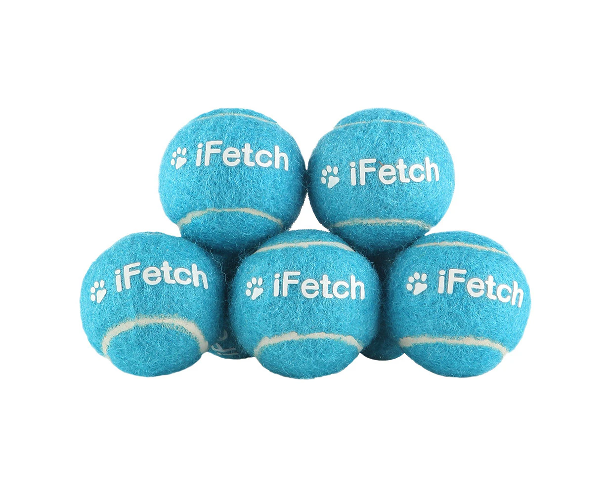 5pc iFetch Balls Small 1.6''/4cm for iFetch Frenzy/Original Launcher Blue