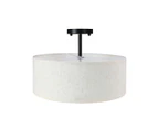 Emitto Ceiling Light Led Modern Pendant Lights Bedroom Lamp Linen Shade Flush