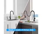 Pull Out Laundry Kitchen Mixer Tap Black Kitchen Bar Sink Vanity Faucets Brass WELS