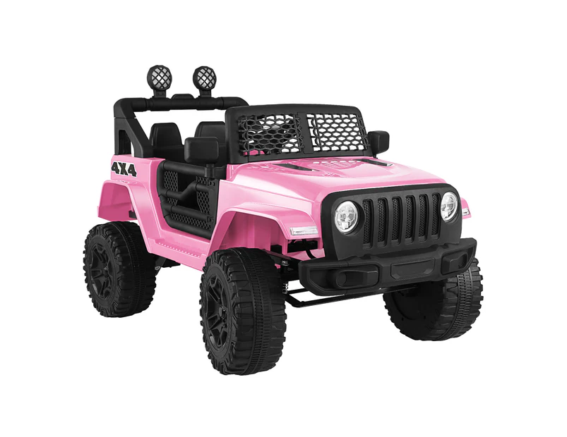 Mazam Kids Ride On Car Jeep Electric Vehicle Toy Remote Cars Gift 12V LED Light - Pink
