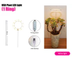 Ring LED Plant Grow Lights (AU Stock) USB Full Spectrum Plant Lights Indoor Adjustable Plant Halo Growing Lamps Auto Timer