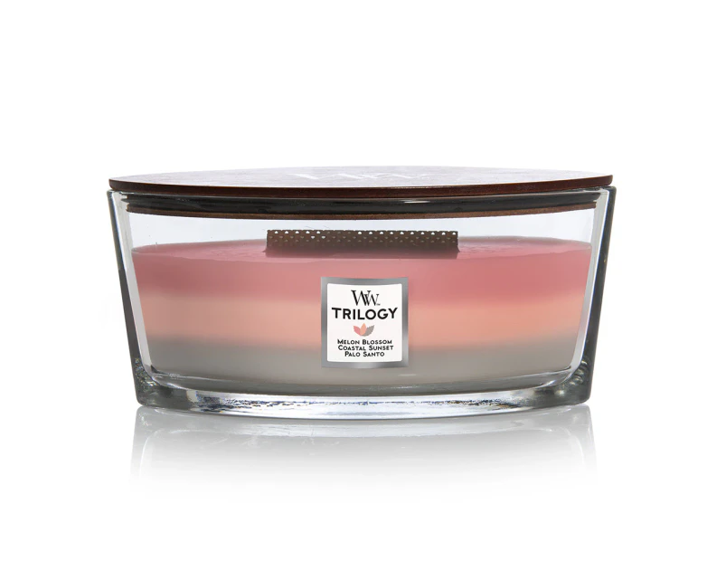 WoodWick 453g Scented Home Fragrance Soy Wax Candle Shoreline Trilogy Ellipse
