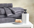 Sheraton Luxury 5-Piece Maison Subway Towel Set - Slate