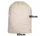 Calico Drawstring Bag H90cm*W60cm, S15 - 3 Bags