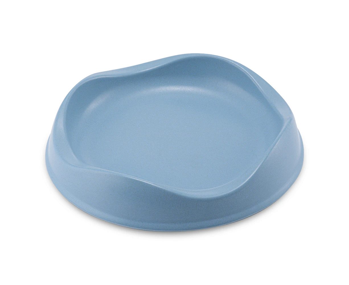 Beco Bowl Eco-Friendly Food & Water Bamboo Cat Bowl Blue