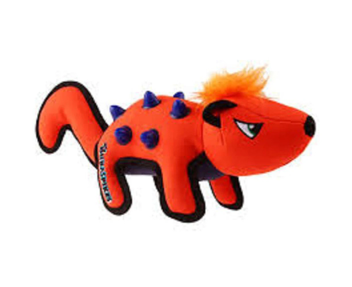 Gigwi Duraspikes Durable Racoon Orange Dog Toy