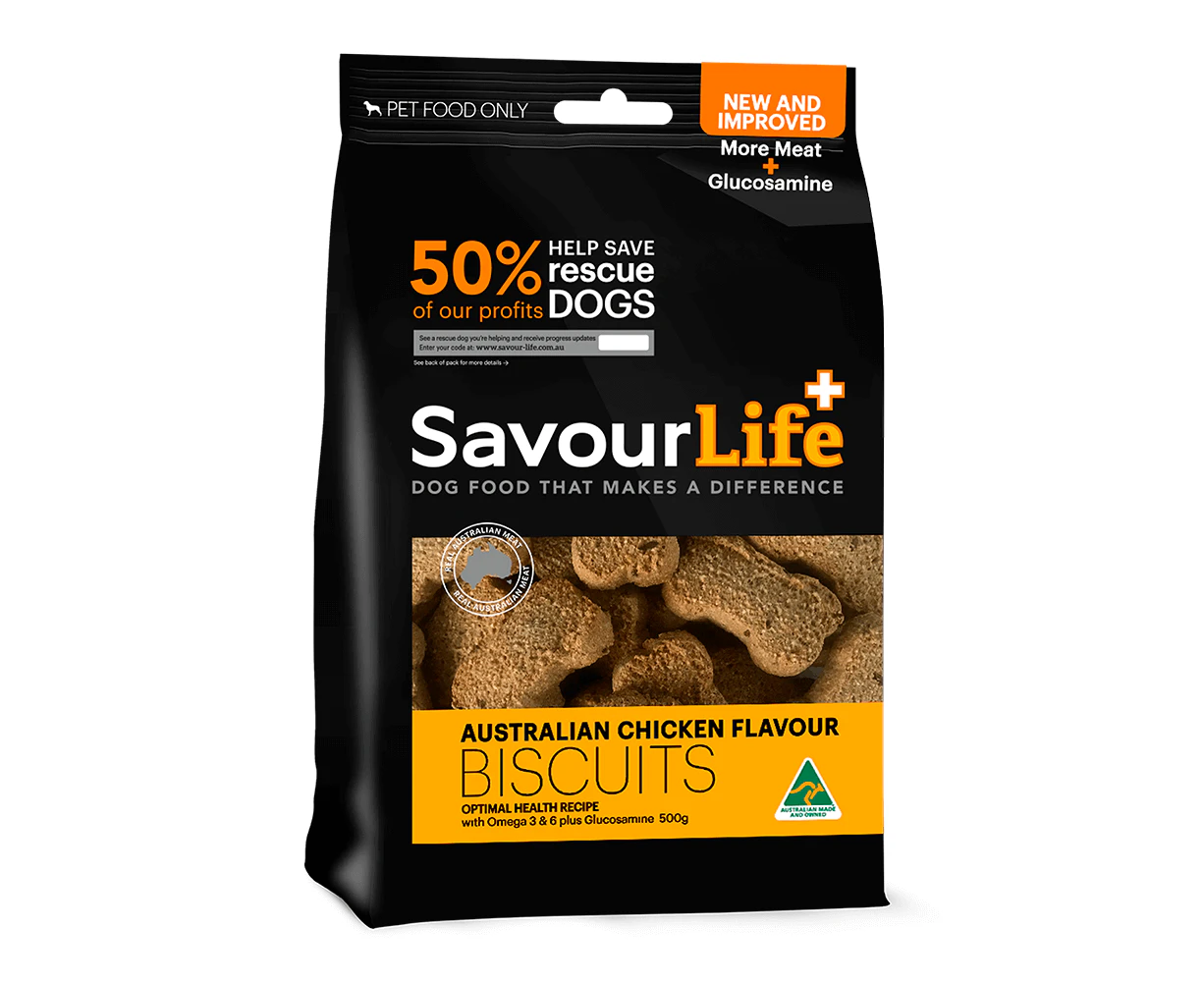 Savour Life Australian Chicken Dog Biscuit Treat 500g