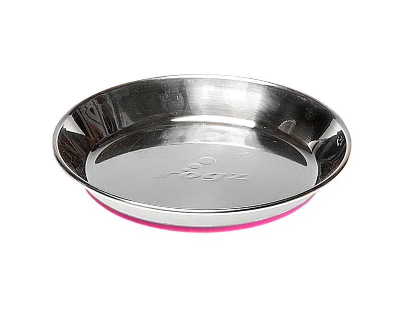 Rogz Anchovy Stainless Steel Non-Skid Cat Bowl Pink - Pink