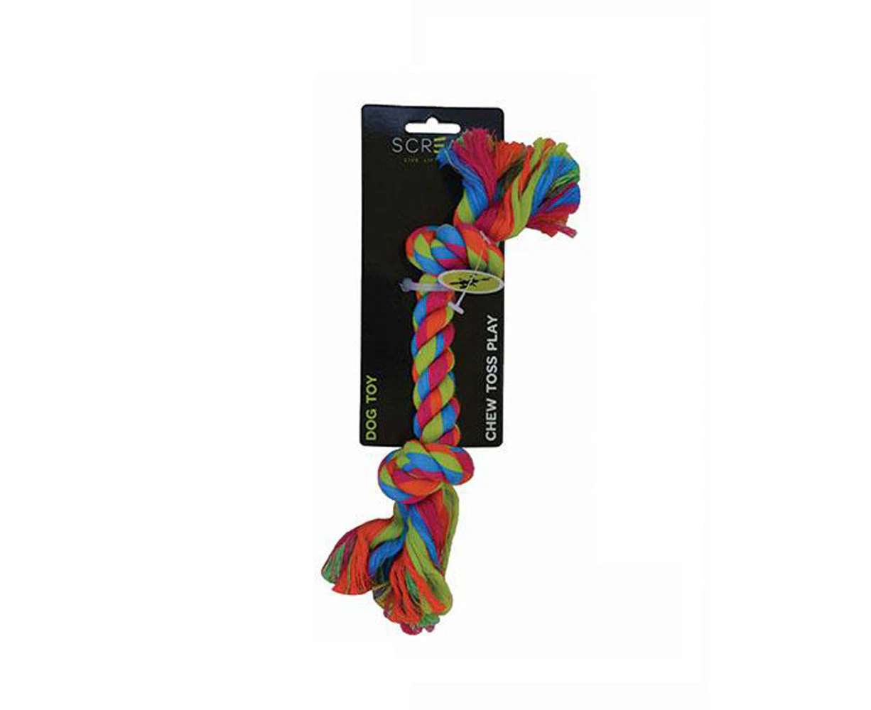 Scream Knot Rope Dog Toy - 2 knot