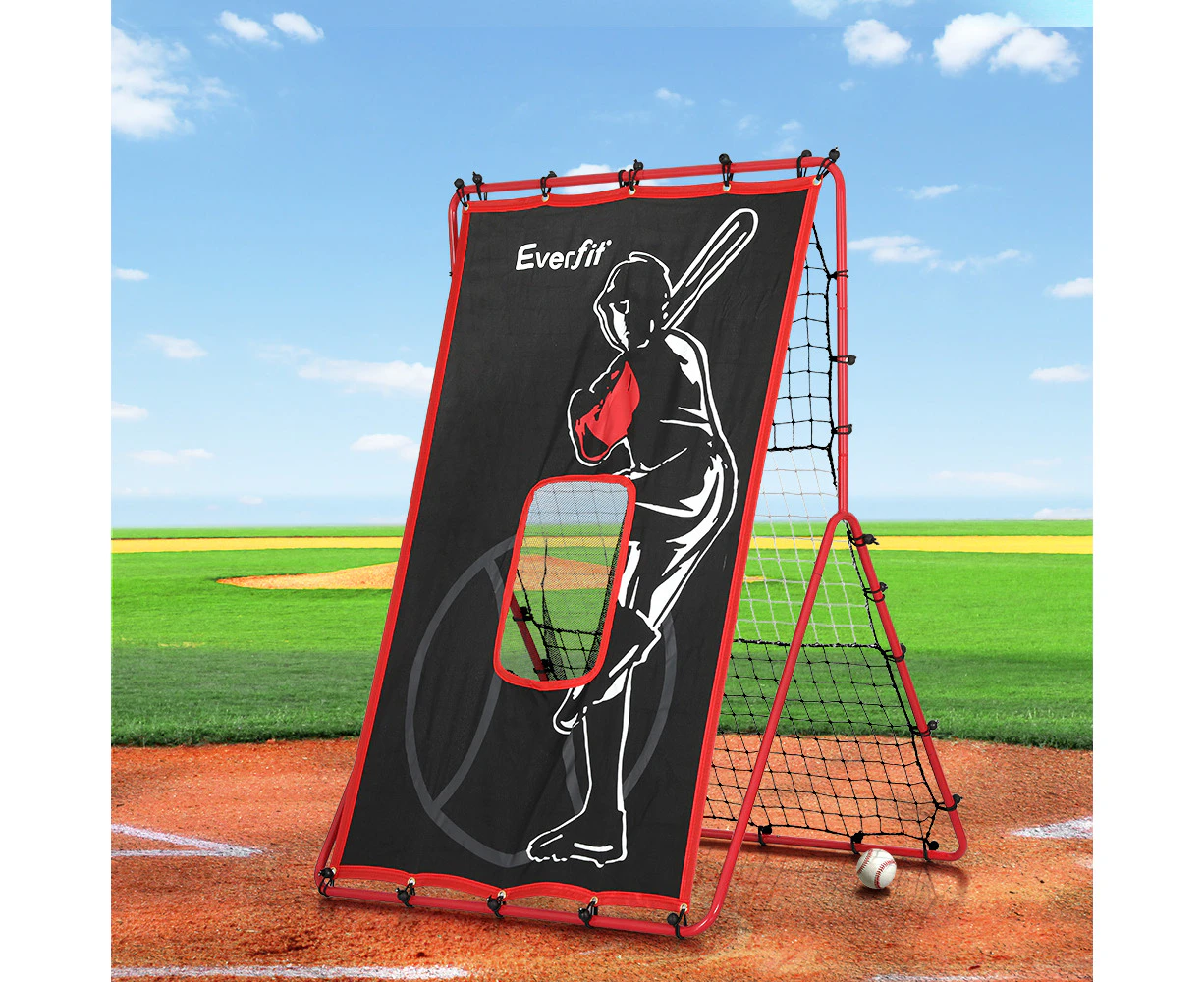 Everfit Baseball Net Rebound Pitching Kit Target Hitter 2 in 1 Training Aid