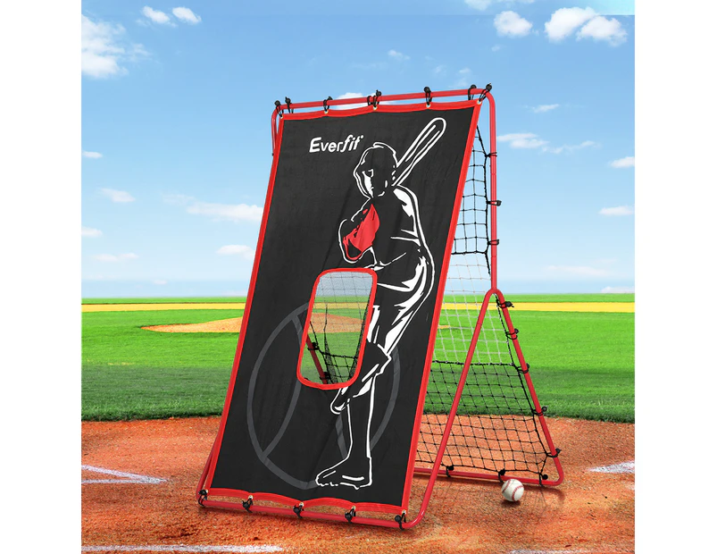 Everfit Baseball Net Rebound Pitching Kit Target Hitter 2 in 1 Training Aid