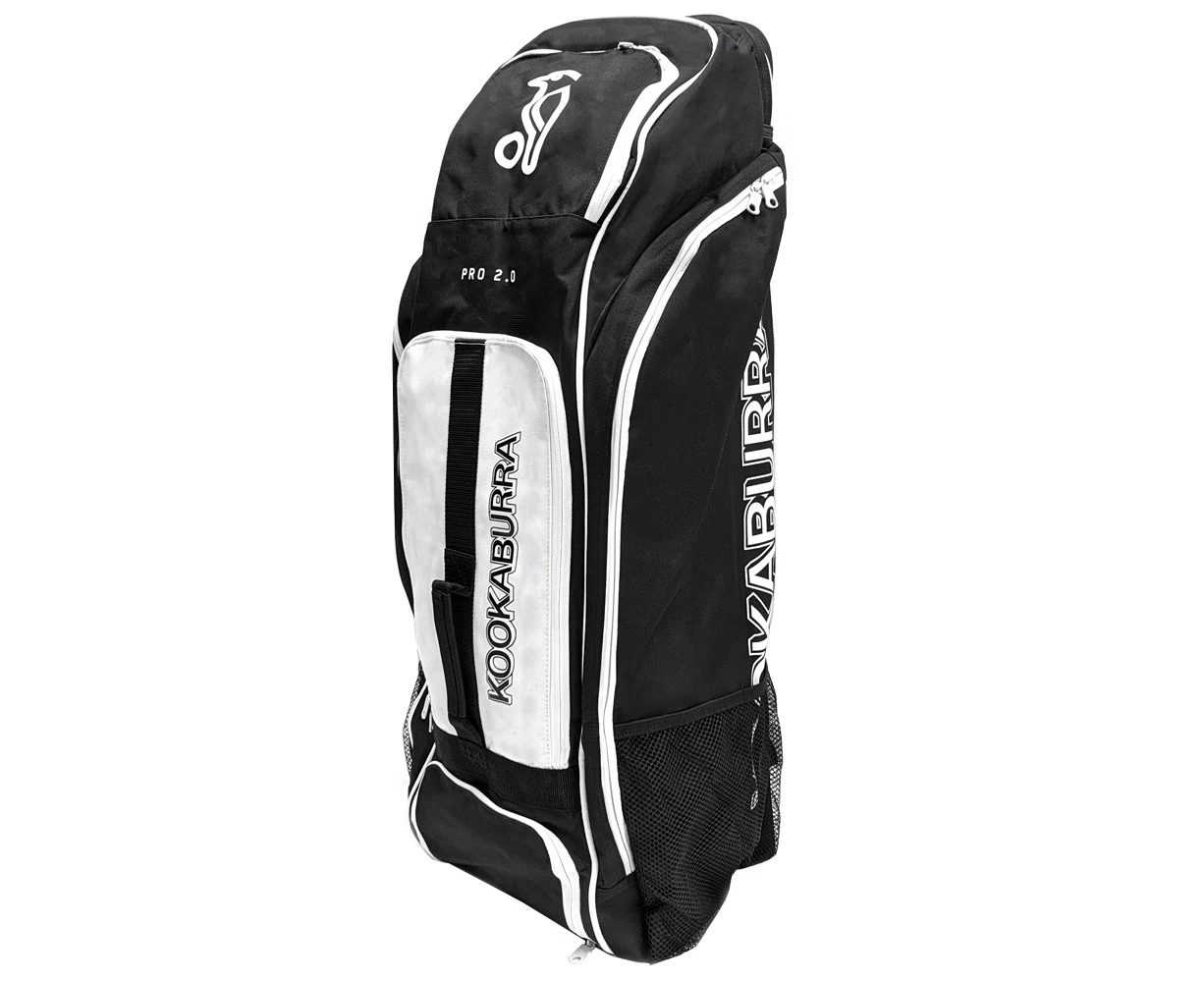 Kookaburra Pro 2.0 Cricket/Sports Duffle Travel Bag/Luggage Black/Grey/White