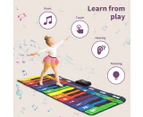 Bopeep Keyboard Playmat Kids Dance Music Mat Floor Piano Toys Carpet Education