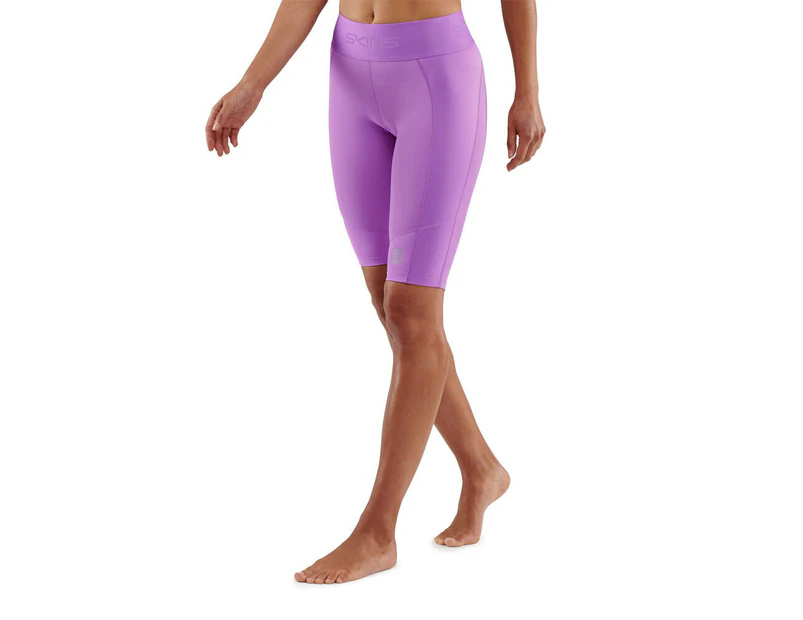 SKINS Compression Series 3 Women's Half Tights Activewear/Gym Iris Orchid - Iris Orchid