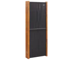 vidaXL 6-Panel Room Divider Black 420x180 cm