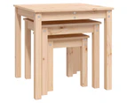 vidaXL Nesting Tables 3 pcs Solid Wood Pine